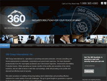 Tablet Screenshot of 360groupintl.com